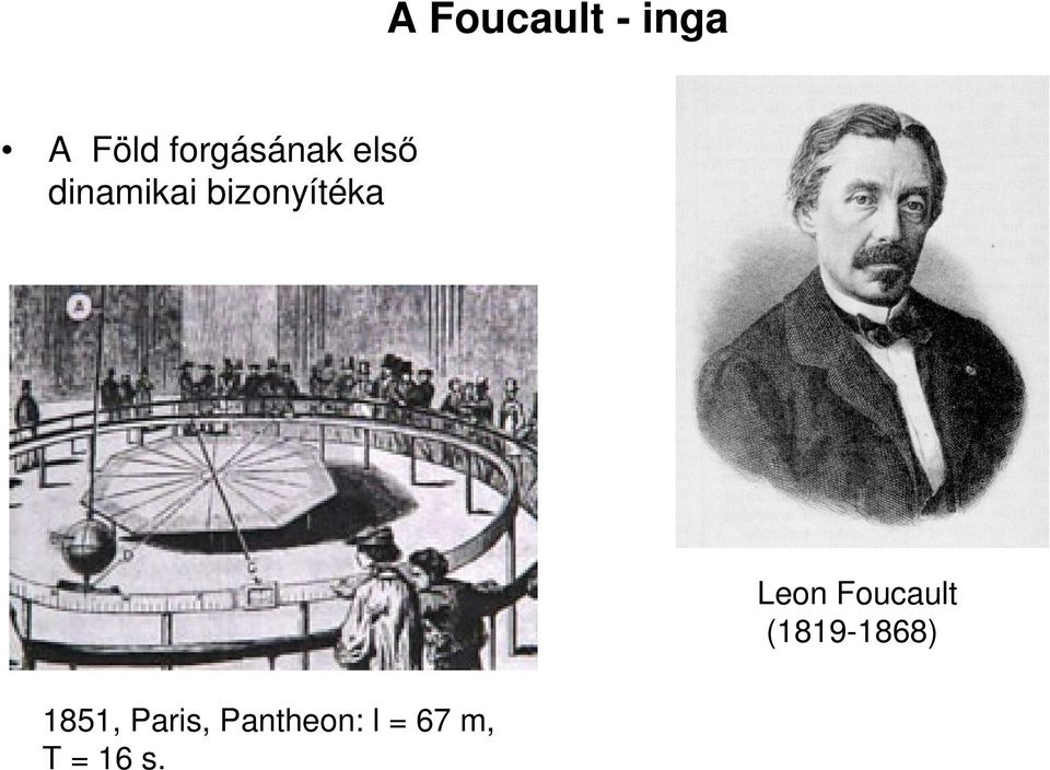 bizonyítéka Leon Foucault