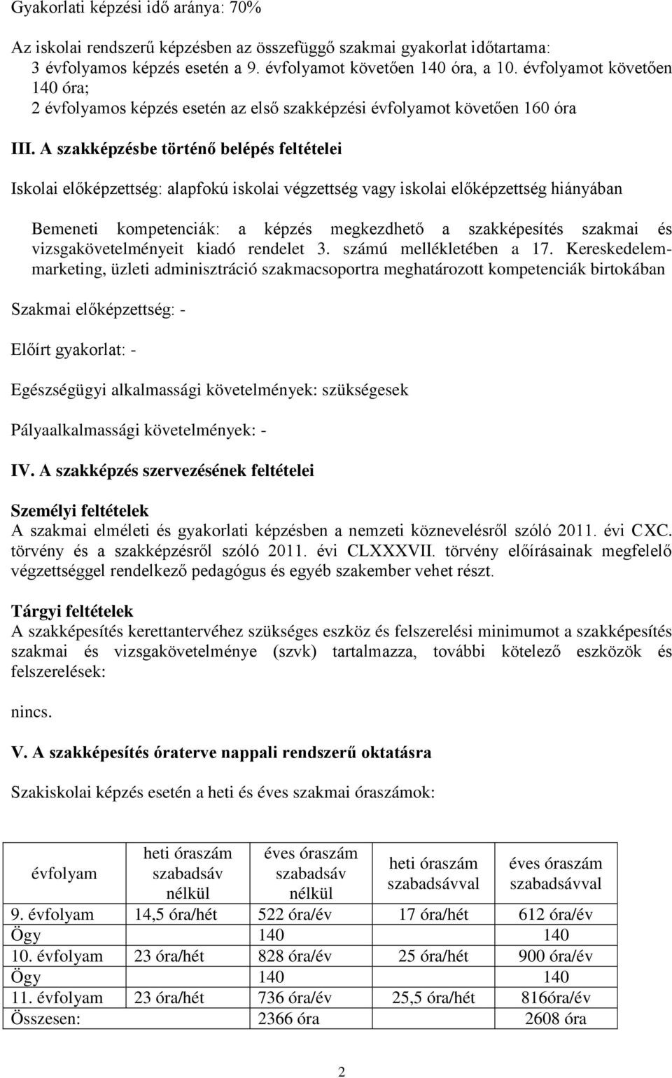 A szakképzésbe történ belépés feltételei Iskolai el képzettség: alapfokú iskolai végzettség vagy iskolai el képzettség hiányában Bemeneti kompetenciák: a képzés megkezdhet a szakképesítés szakmai és