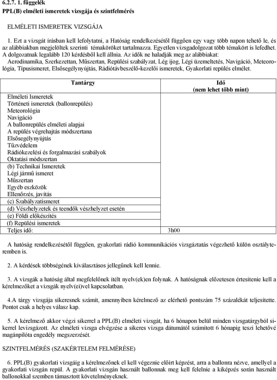 Egyetlen vizsgadolgozat több témakört is lefedhet. A dolgozatnak legalább 120 kérdésből kell állnia.