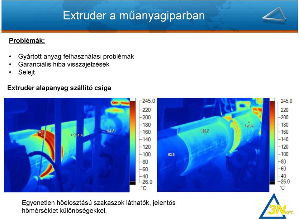 Selejt Extruder alapanyag szállító csiga Egyenetlen