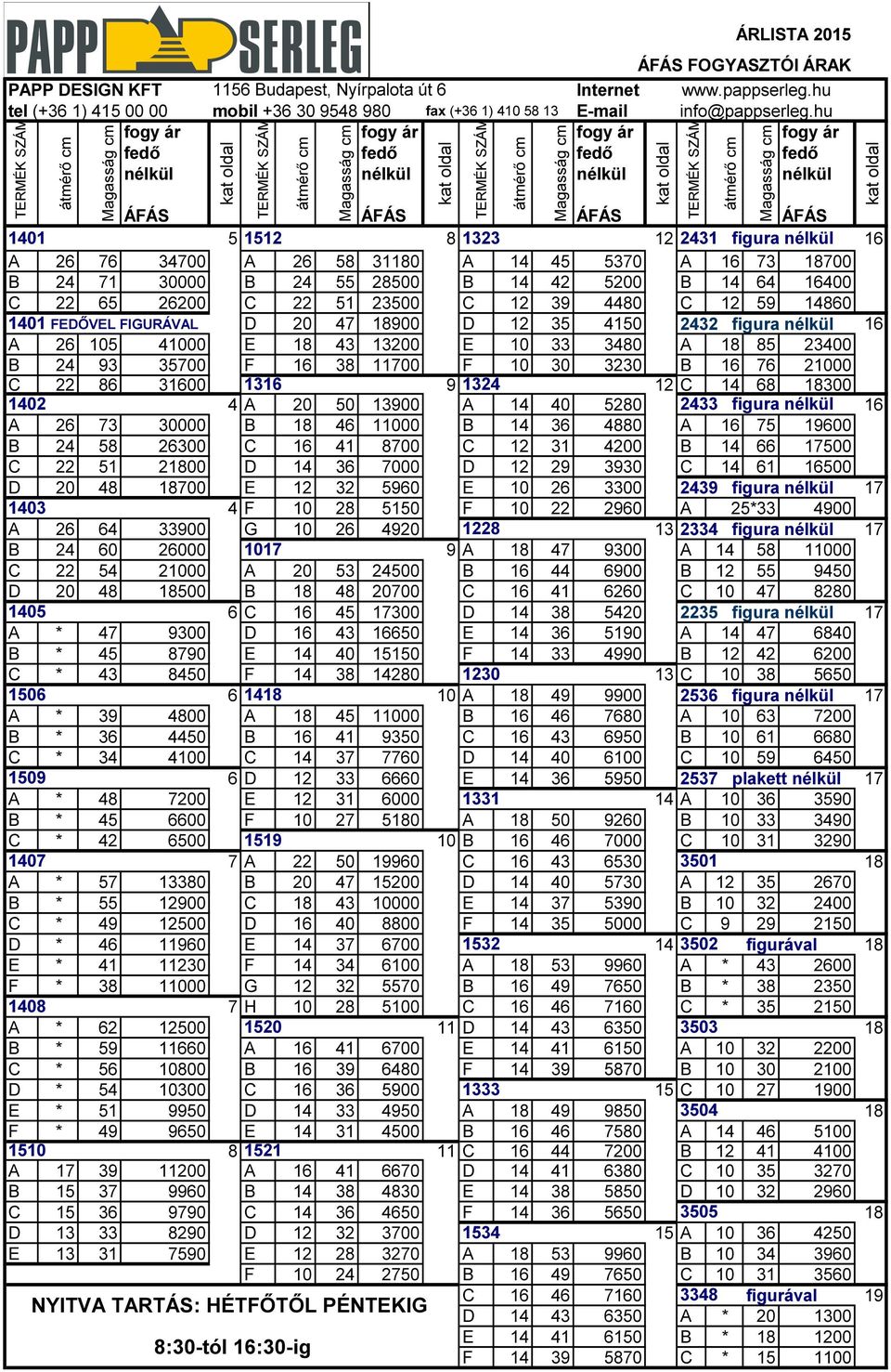 18700 B 24 71 30000 B 24 55 28500 B 14 42 5200 B 14 64 16400 C 22 65 26200 C 22 51 23500 C 12 39 80 C 12 59 14860 1401 FEDŐVEL FIGURÁVAL D 20 47 18900 D 12 35 4150 2432 figura nélkül 16 A 26 105