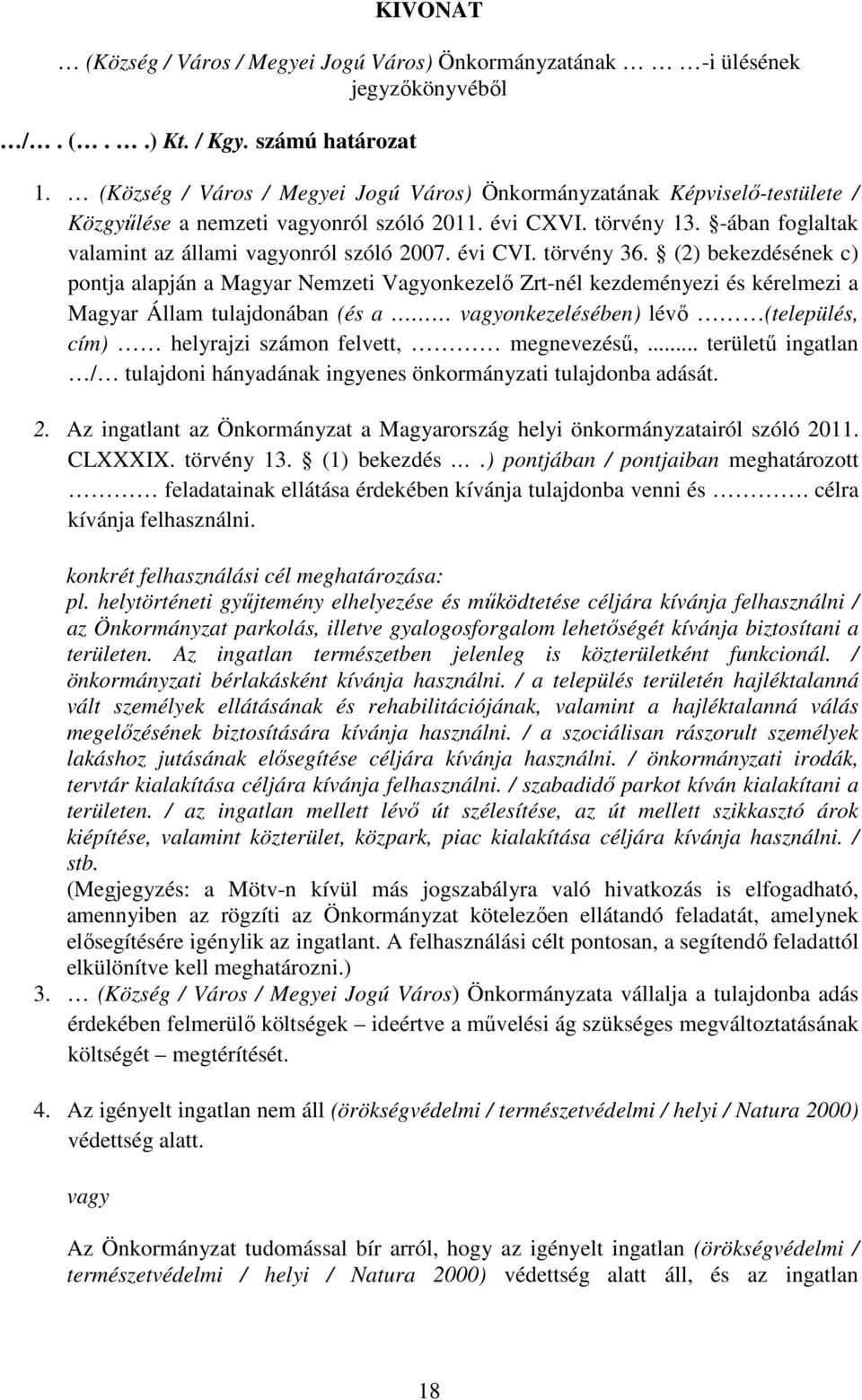 évi CVI. törvény 36.