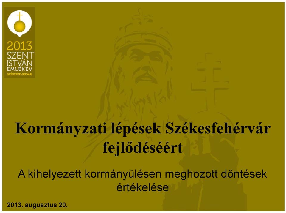 kormányülésen meghozott