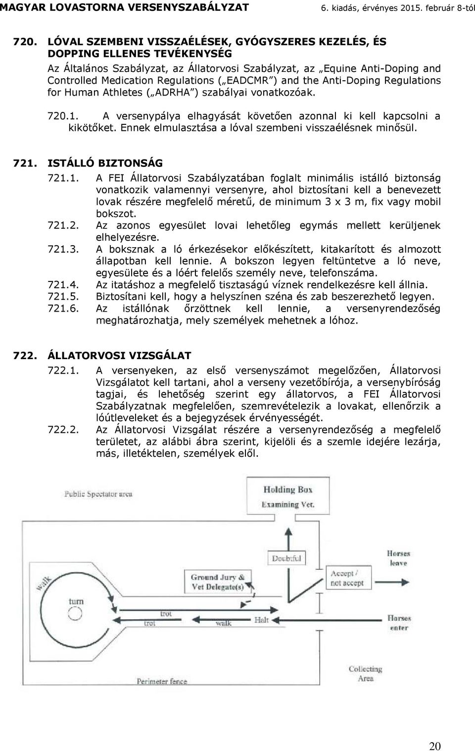 Regulions fo Hun Ahlees ( ADRHA ) szblyi vonkozók. 720.1.