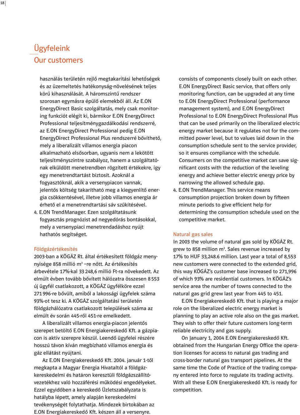 ON EnergyDirect Professional teljesítménygazdálkodási rendszerré, az E.ON EnergyDirect Professional pedig E.