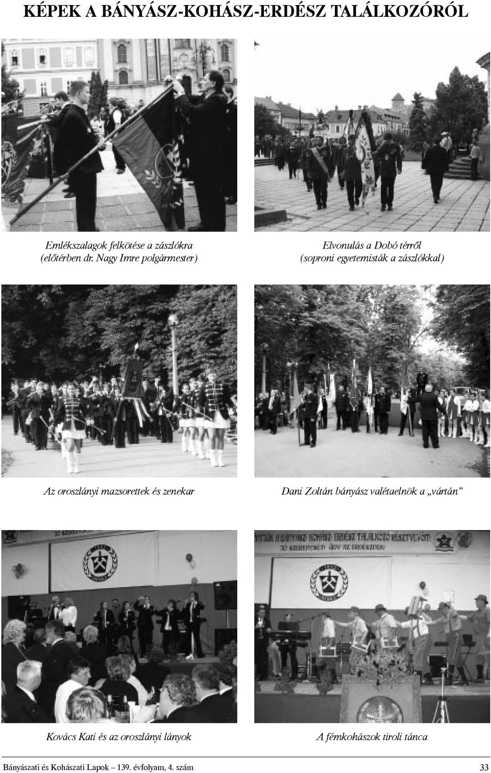 nagyimrepolgármester) ElvonulásaDobótérrõl (soproniegyetemistákazászlókkal)