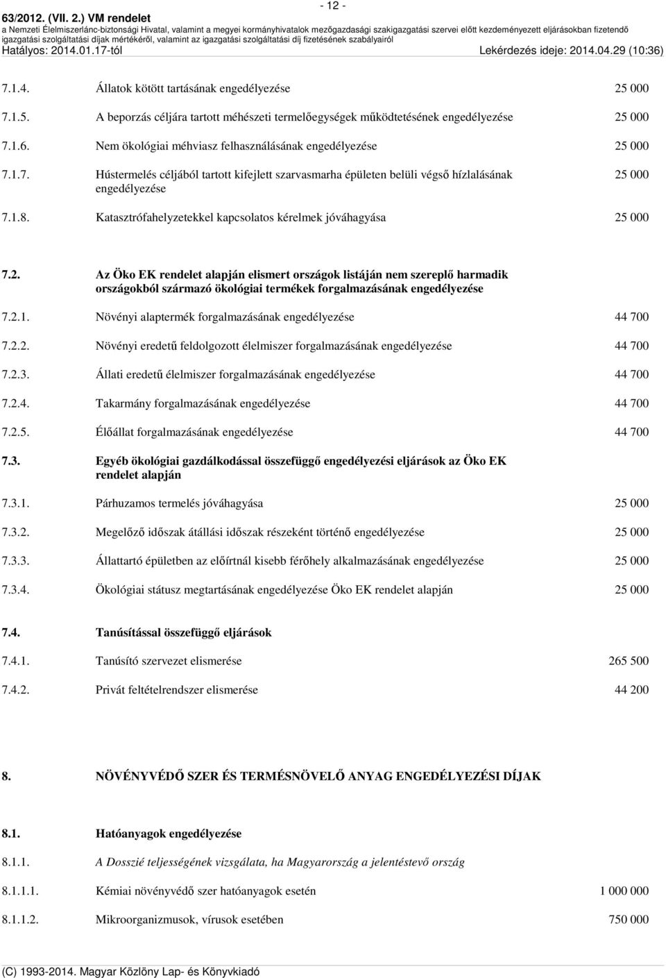 Katasztrófahelyzetekkel kapcsolatos kérelmek jóváhagyása 25