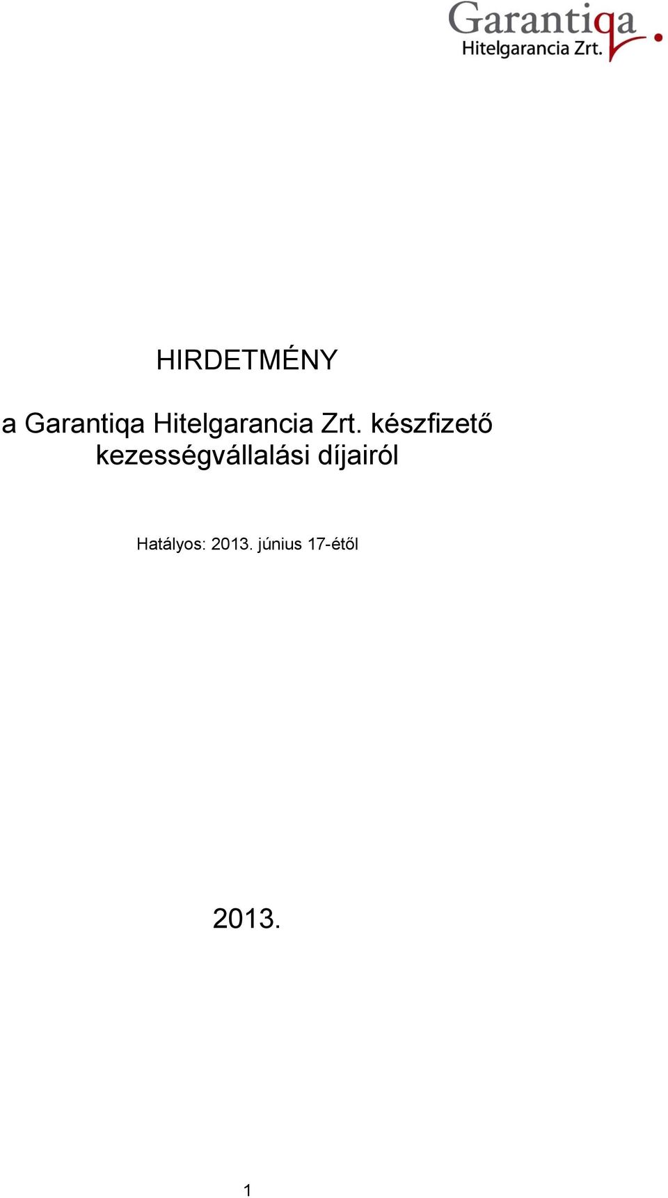 készfizető kezességvállalási
