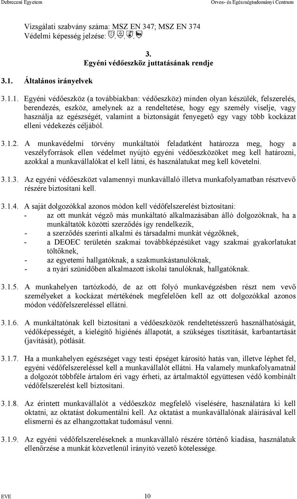 Egyéni védőeszköz