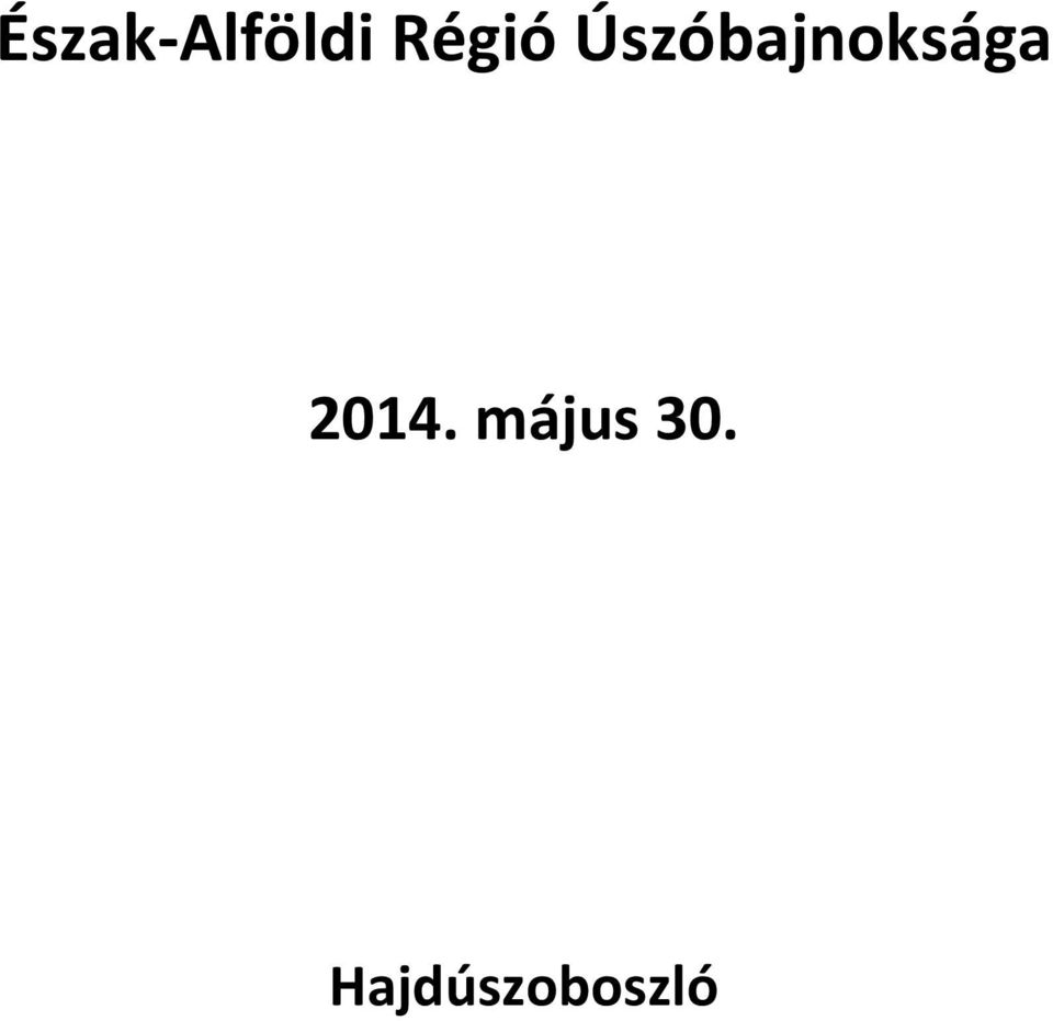 Úszóbajnoksága