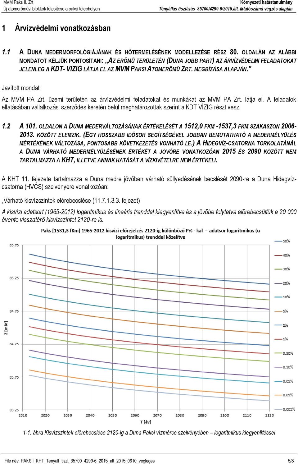 " Javított mondat: Az MVM PA Zrt. üzemi területén az árvízvédelmi feladatokat és munkákat az MVM PA Zrt. látja el.