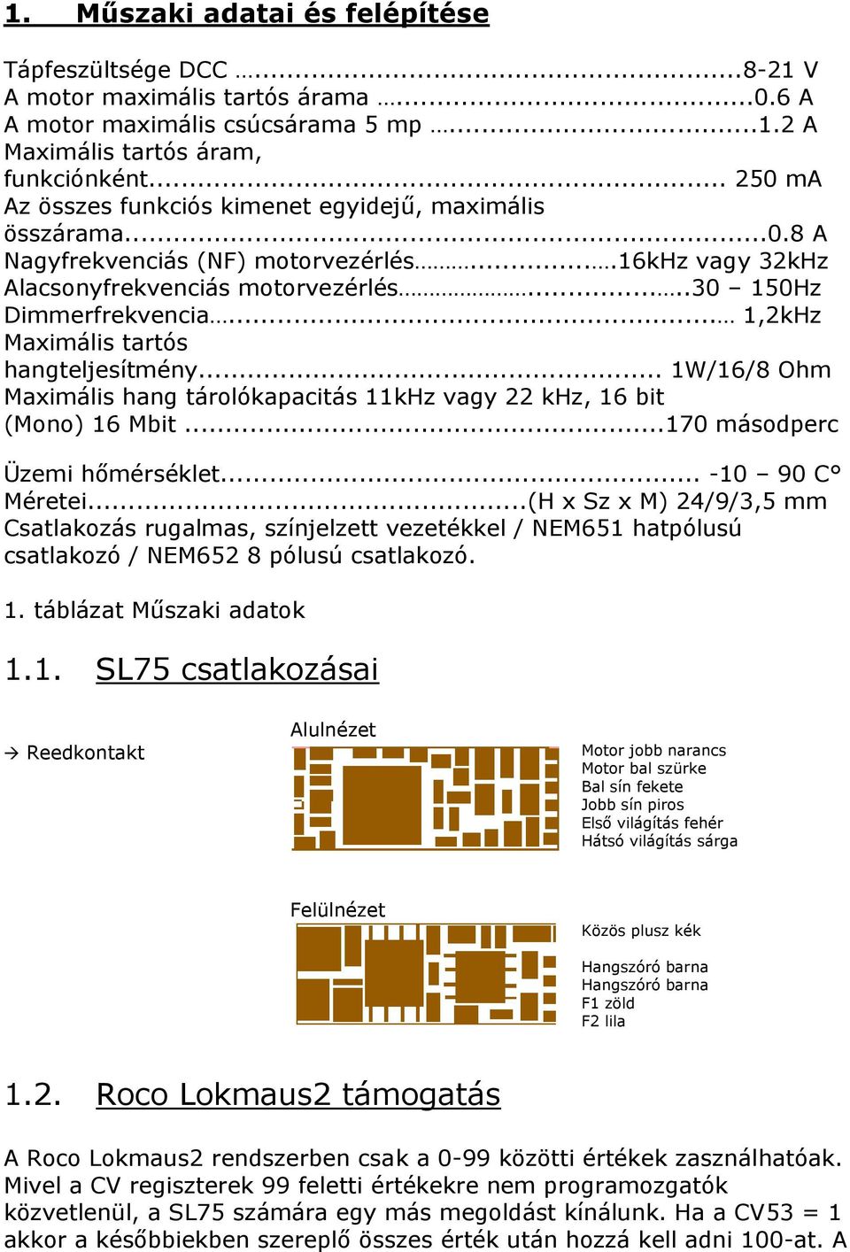 .. 1,2kHz Maximális tartós hangteljesítmény... 1W/16/8 Ohm Maximális hang tárolókapacitás 11kHz vagy 22 khz, 16 bit (Mono) 16 Mbit...170 másodperc Üzemi hőmérséklet... -10 90 C Méretei.