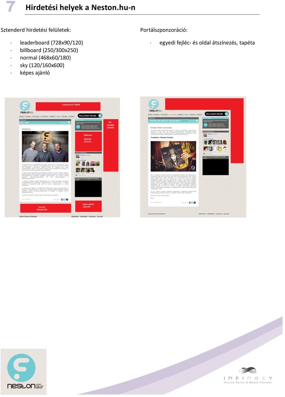leaderboard (728x90/120) billboard (250/300x250) normal