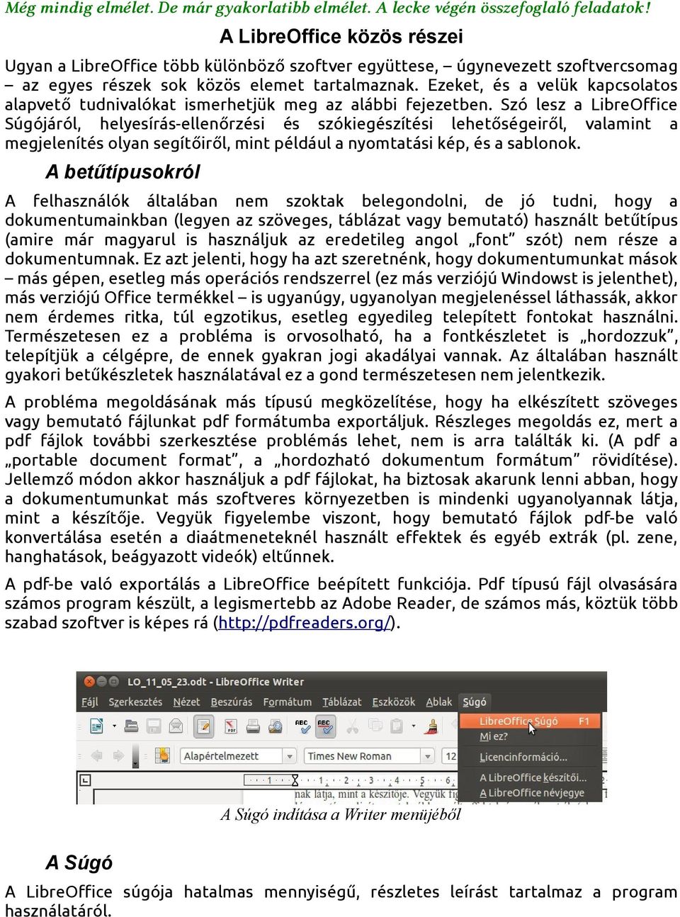 A LibreOffice közös részei - PDF Ingyenes letöltés