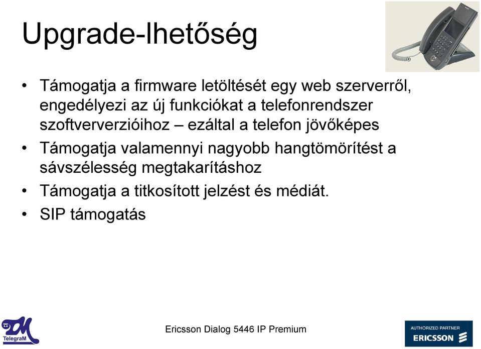 Támogatja valamennyi nagyobb hangtömörítést a sávszélesség megtakarításhoz