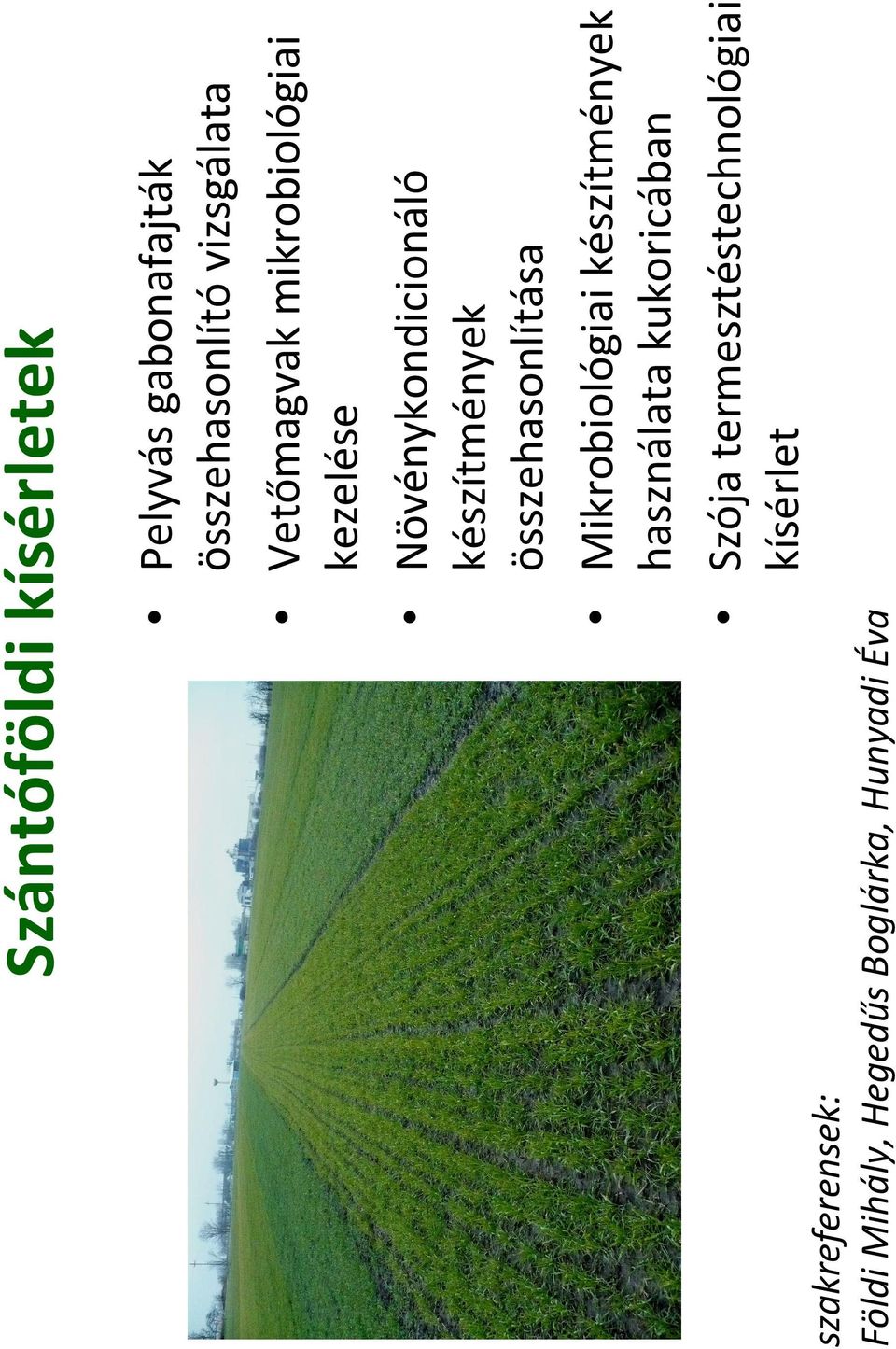 mikrobiológiai kezelése Növénykondicionáló készítmények összehasonlítása