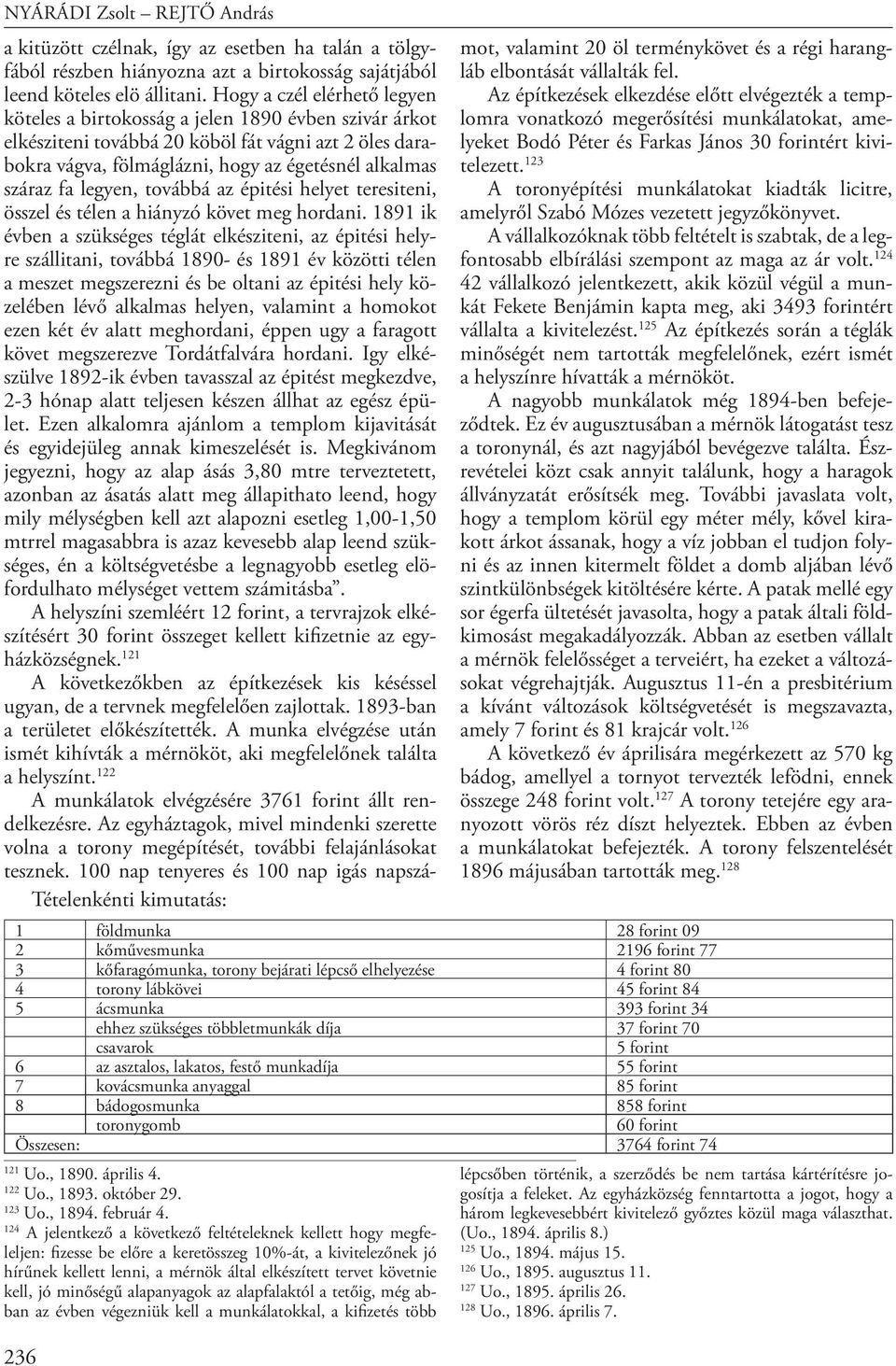 jó minőségű alapanyagok az alapfalaktól a tetőig, még abban az évben végezniük kell a munkálatokkal, a kifizetés több 236 a kitüzött czélnak, így az esetben ha talán a tölgyfából részben hiányozna