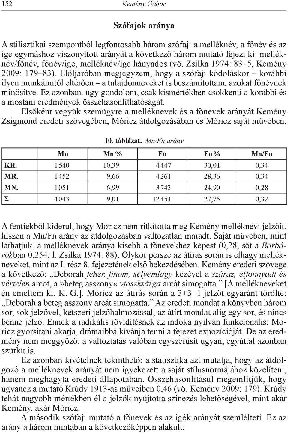 Elöljáróban megjegyzem, hogy a szófaji kódoláskor korábbi ilyen munkáimtól eltérően a tulajdonneveket is beszámítottam, azokat főnévnek minősítve.