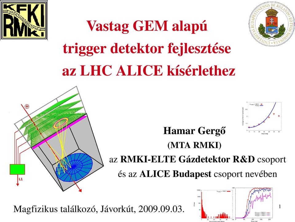 Gázdetektor R&D csoport és az ALICE Budapest csoport