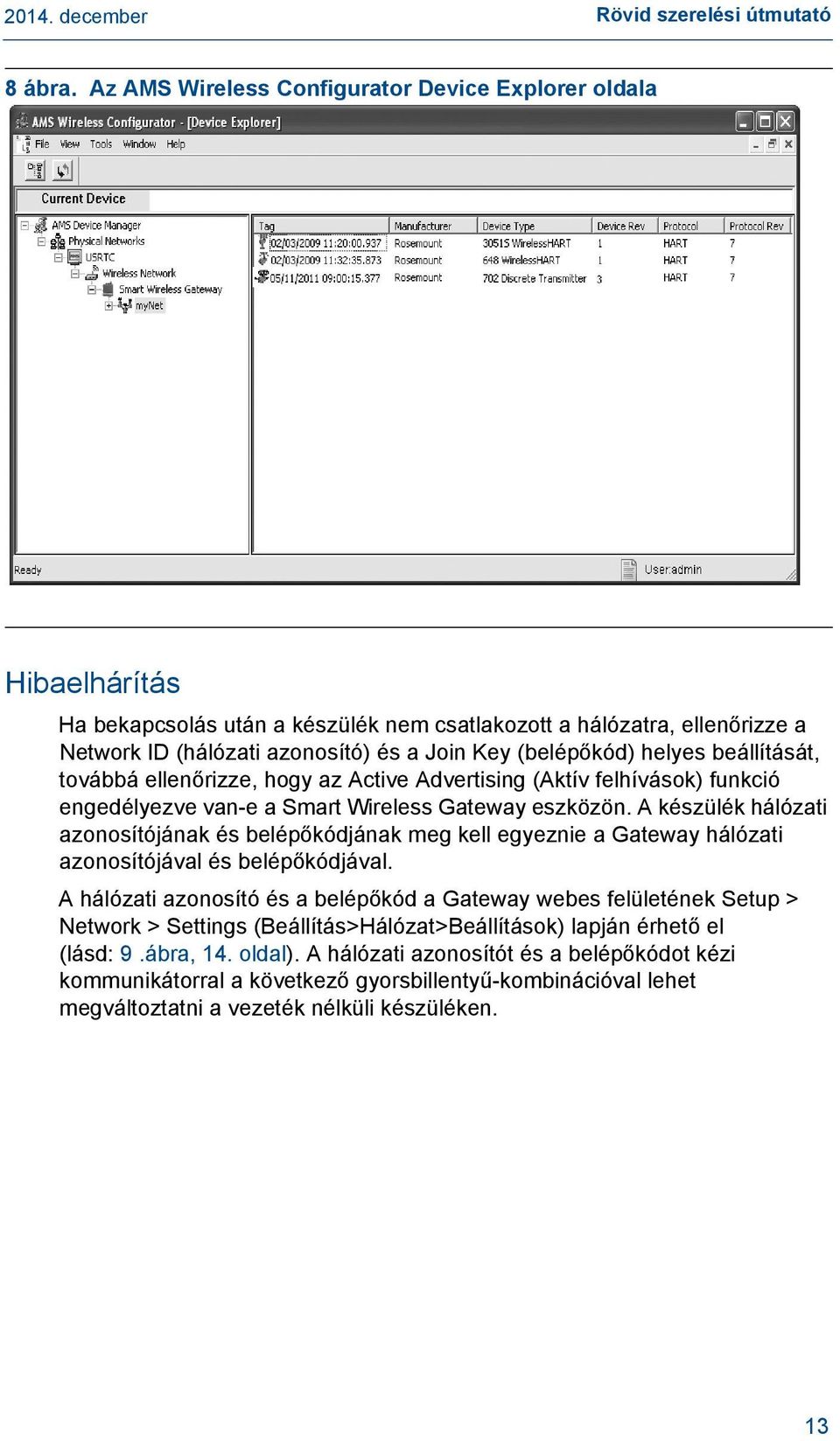 helyes beállítását, továbbá ellenőrizze, hogy az Active Advertising (Aktív felhívások) funkció engedélyezve van-e a Smart Wireless Gateway eszközön.