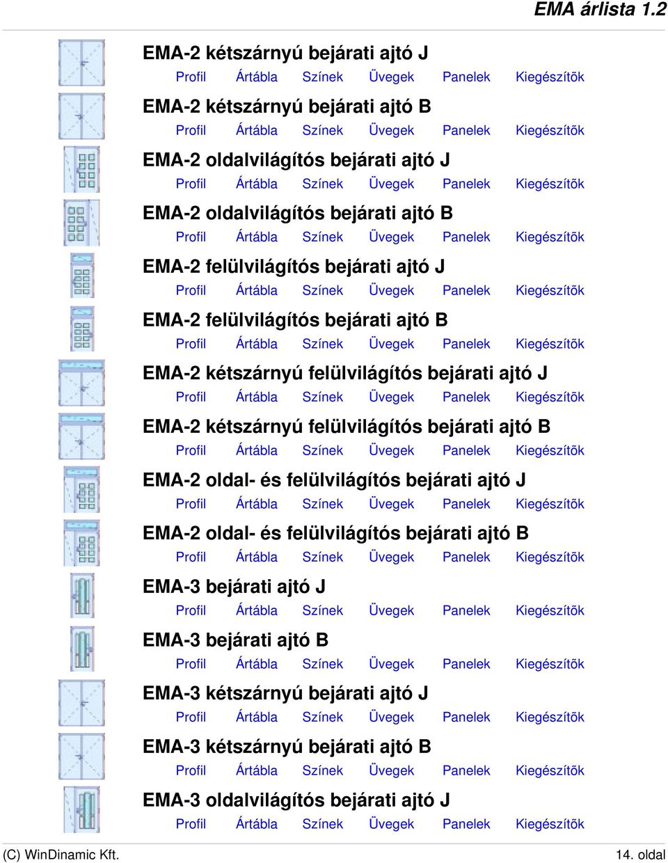 felülvilágítós bejárati ajtó B EMA-2 oldal- és felülvilágítós bejárati ajtó J EMA-2 oldal- és felülvilágítós bejárati ajtó B EMA-3 bejárati