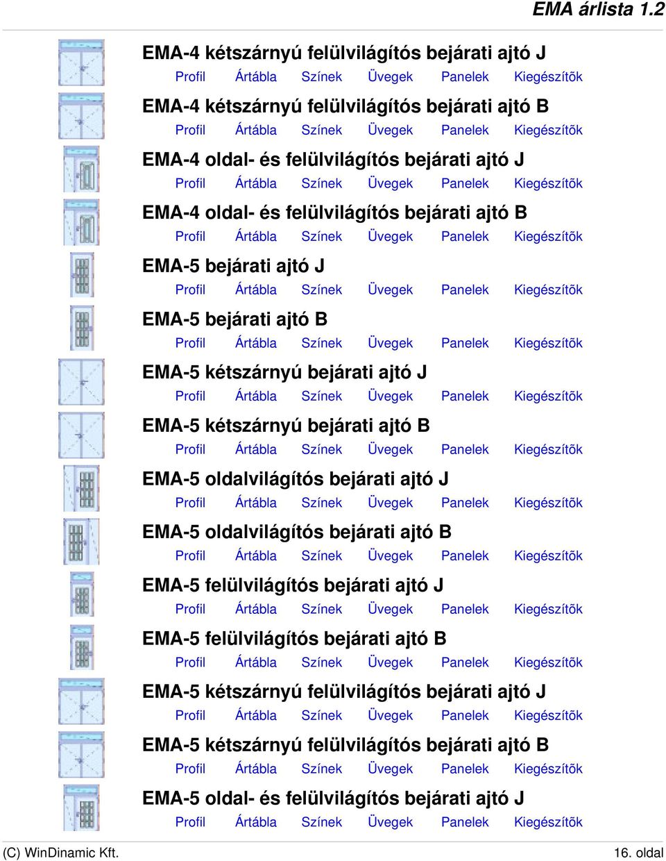 B EMA-5 oldalvilágítós bejárati ajtó J EMA-5 oldalvilágítós bejárati ajtó B EMA-5 felülvilágítós bejárati ajtó J EMA-5 felülvilágítós bejárati ajtó B