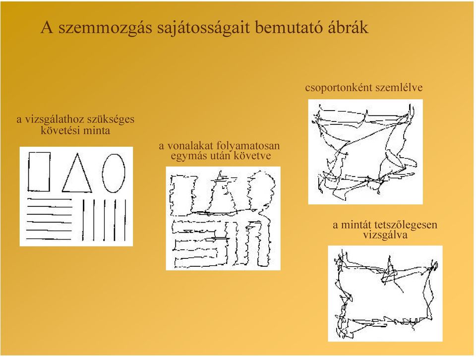 szükséges követési minta a vonalakat