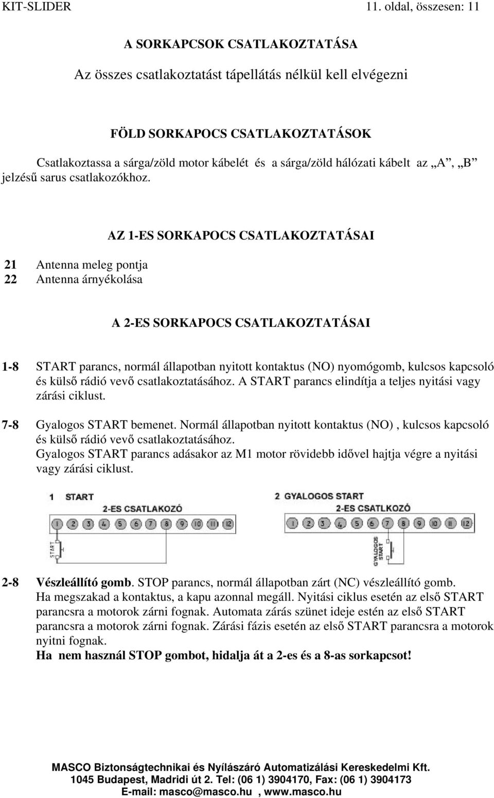 hálózati kábelt az A, B jelzés sarus csatlakozókhoz.