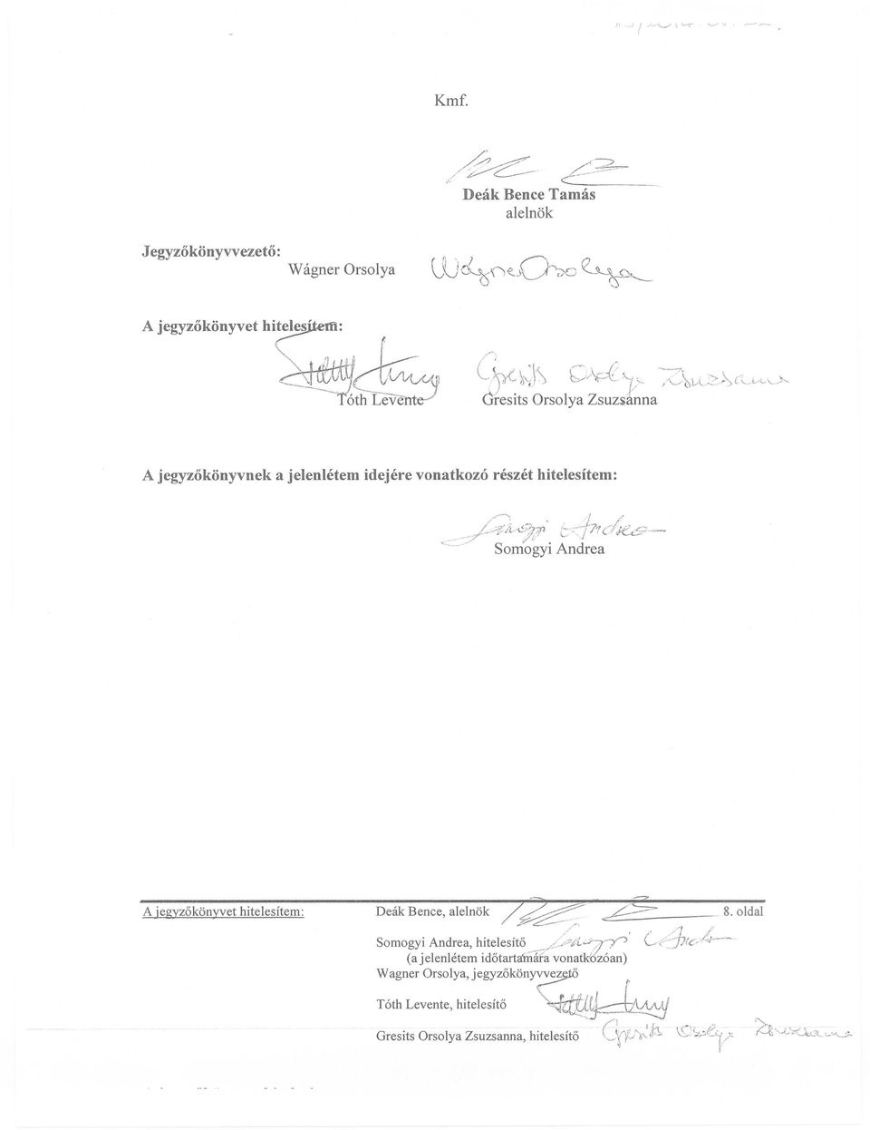 ífl ;:-:f71 c:;jg;9-- Somogyi Andrea Deák Bence, alelnök _~ /-?_- - 8. oldal /' /f /.