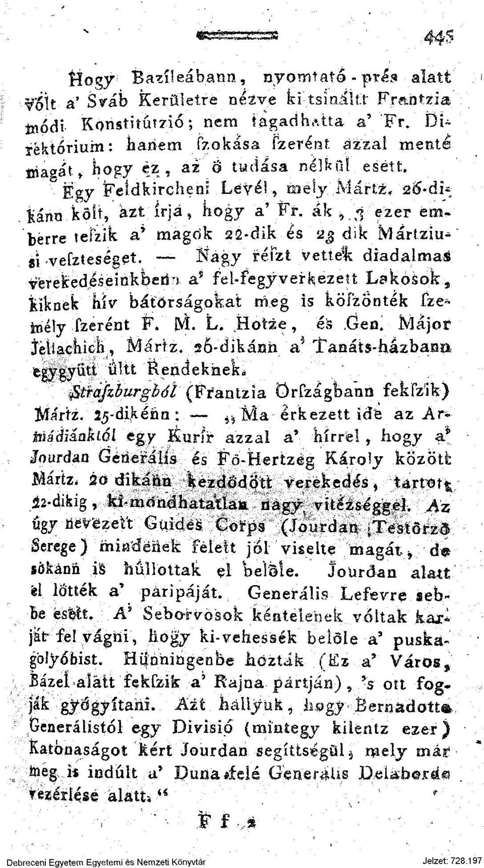 ák >J ezer em~ bérre tefzik a' magok 22-dik és 2$ dik Mártziu^ si vefzteséget.