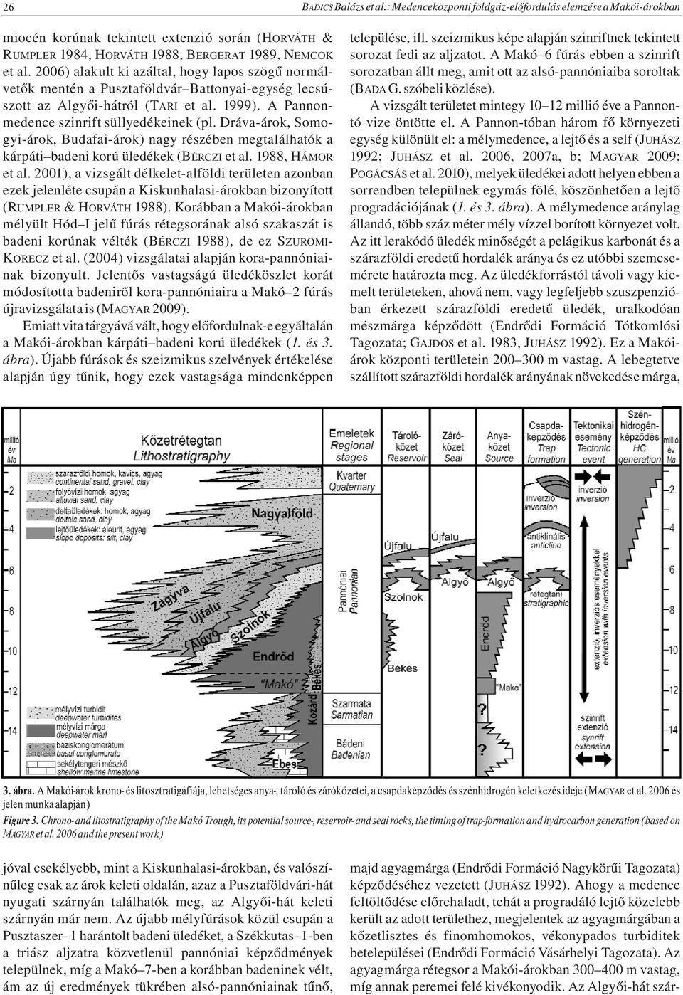 Dráva-árok, Somogyi-árok, Budafai-árok) nagy részében megtalálhatók a kárpáti badeni korú üledékek (BÉRCZI et al. 1988, HÁMOR et al.