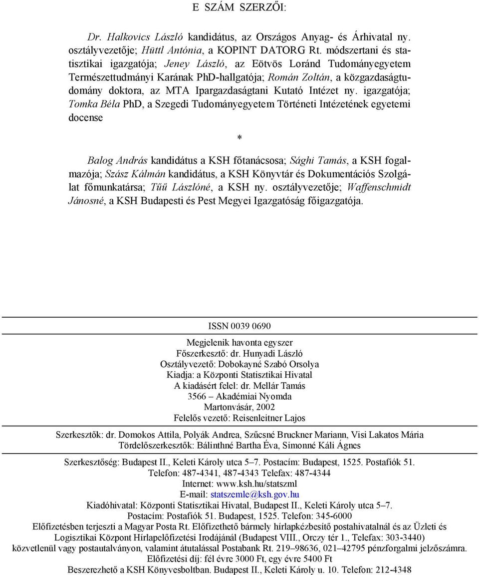 Kutató Intézet ny.