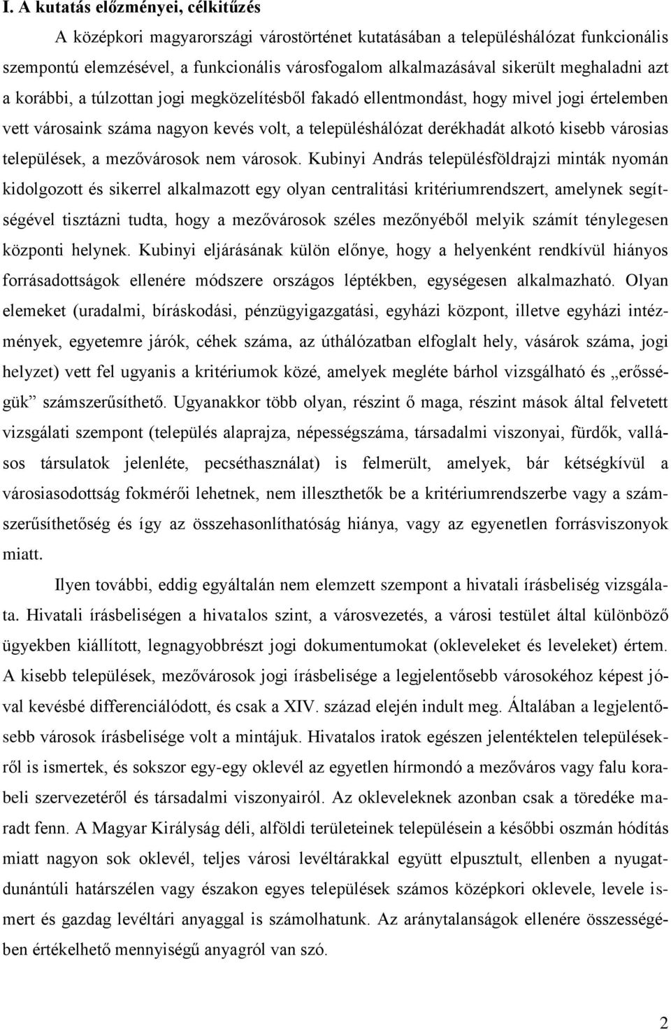 városias települések, a mezővárosok nem városok.