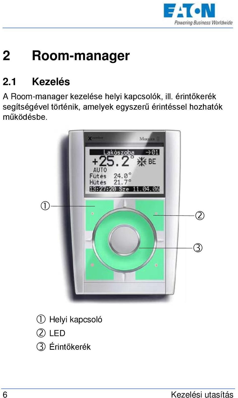 ill. érintőkerék segítségével történik, amelyek