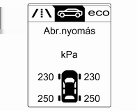 266 Autóápolás A nyomás nő közel 10 kpa-t 10 C hőmérséklet emelkedésnél. Ezt figyelembe kell venni, amikor meleg gumiabroncsokat ellenőriz.