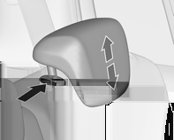 38 Ülések, biztonsági rendszerek Beállítás Fejtámlák az első üléseken Hosszanti beállítás Fejtámlák a hátsó üléseken Magasságállítás Nyomja meg a kioldógombot, állítsa be a magasságot, majd rögzítse.