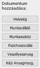 A listában minden projekt mellett három nyomógombot találhatunk: Adatmódosítás Dokumentumok Törlés 5.2.