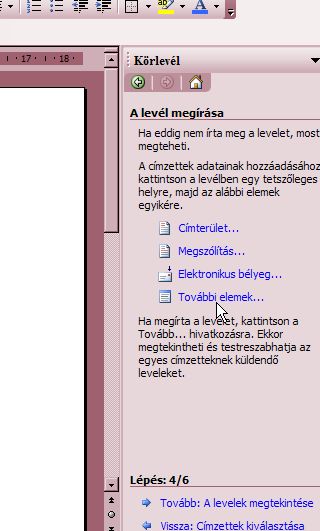 Miután a levelet már megírtuk a munkánk elején, így most már azzal nem kell bajlódni,