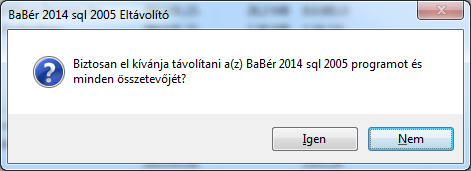 4. A telepítés során előforduló jellemző hibák A program a telepítés végső fázisában SQL szerver felhasználónév-et és jelszó-t kér. (4.1 ábra) 4.