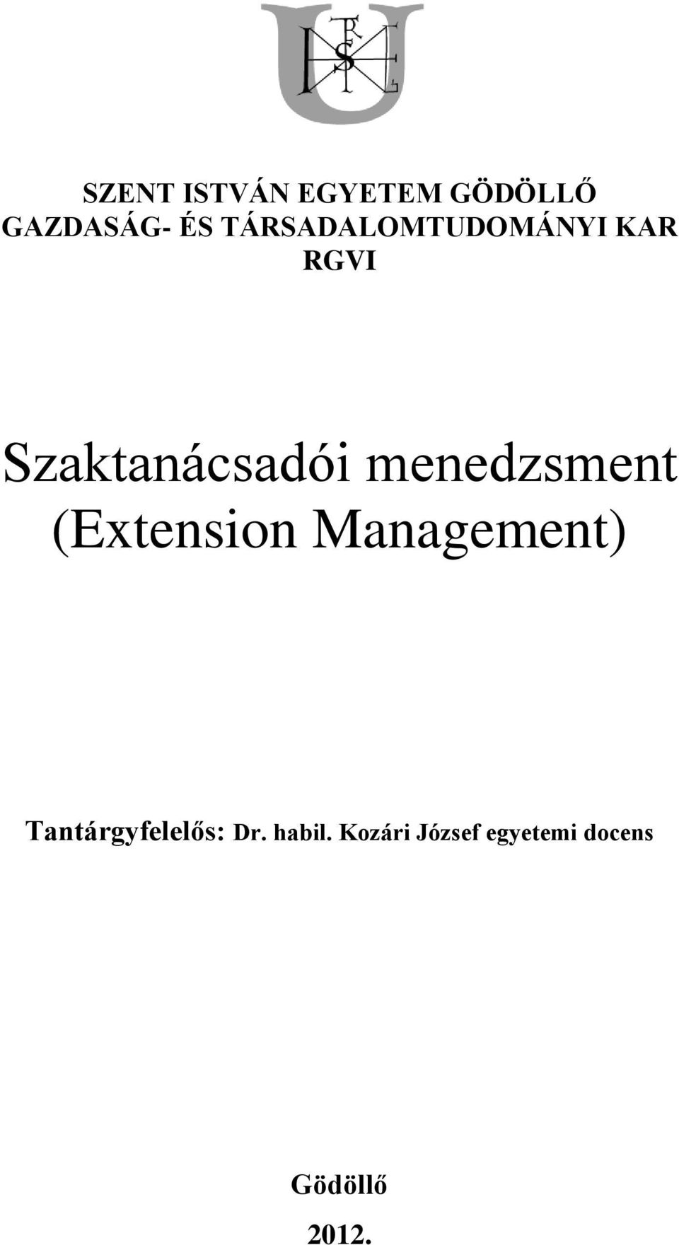 menedzsment (Extension Management)