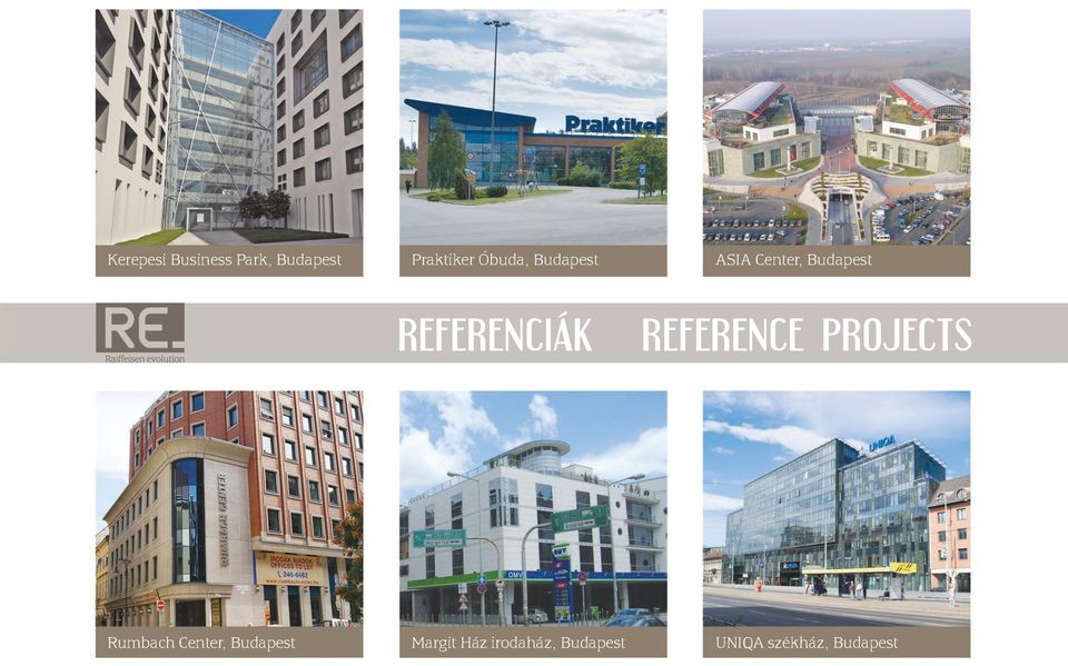 referenciák reference projects Rumbach Center,