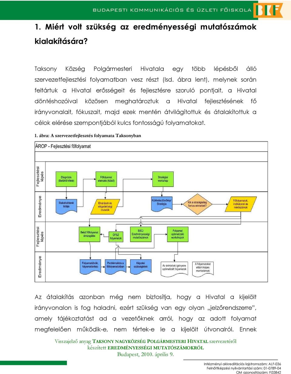 ezek mentén átvilágítottuk és átalakítottuk a célok elérése szempontjából kulcs fontosságú folyamatokat. 1.