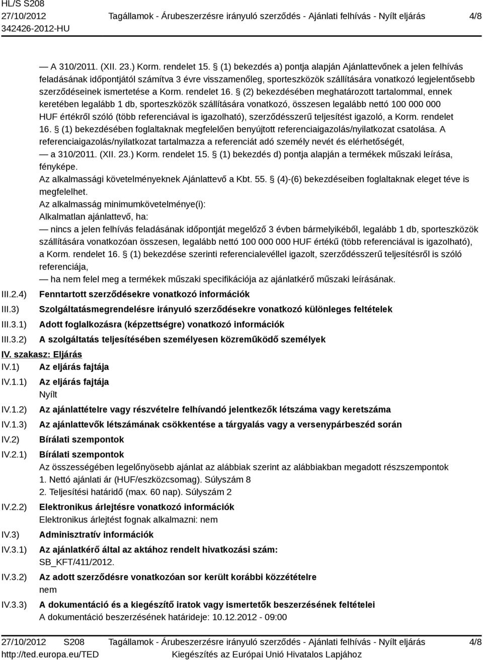 Korm. rendelet 16.