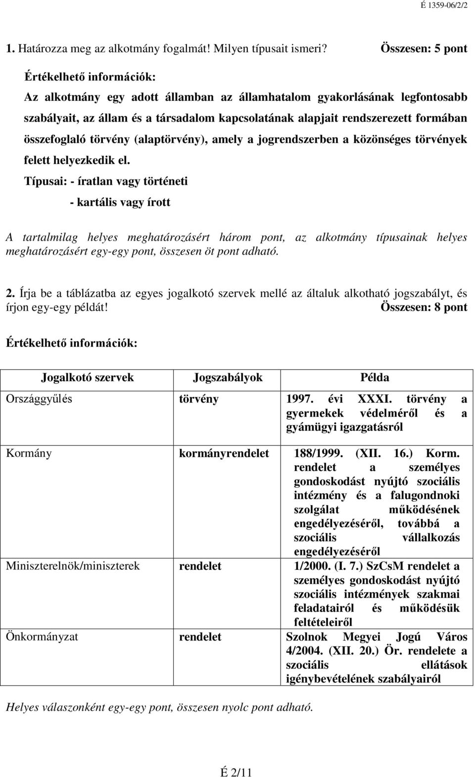 (alaptörvény), amely a jogrendszerben a közönséges törvények felett helyezkedik el.