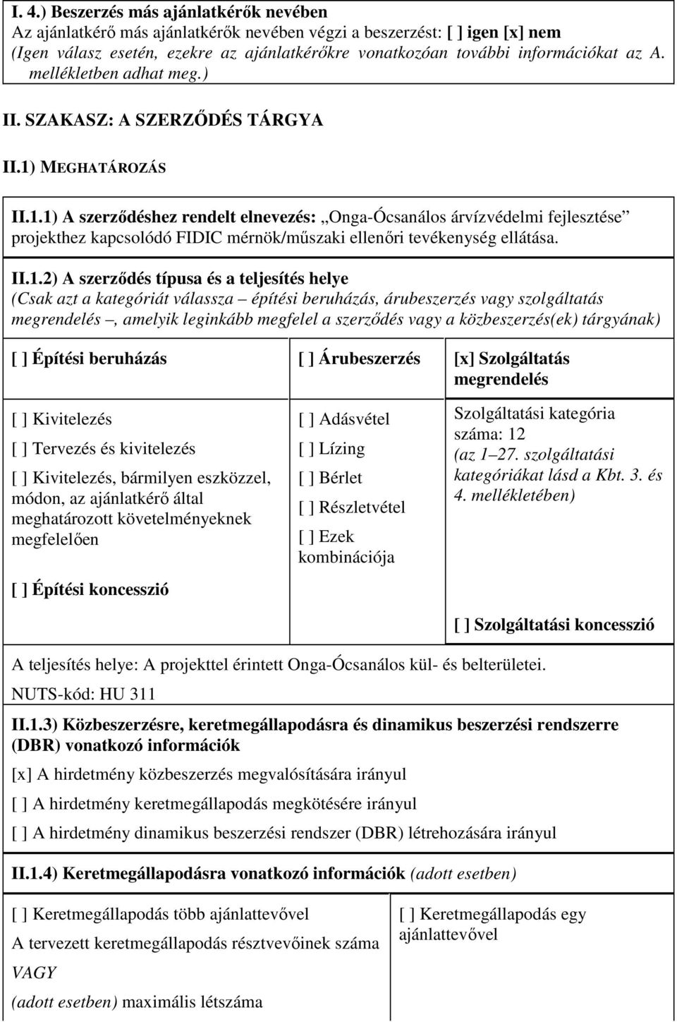 MEGHATÁROZÁS II.1.
