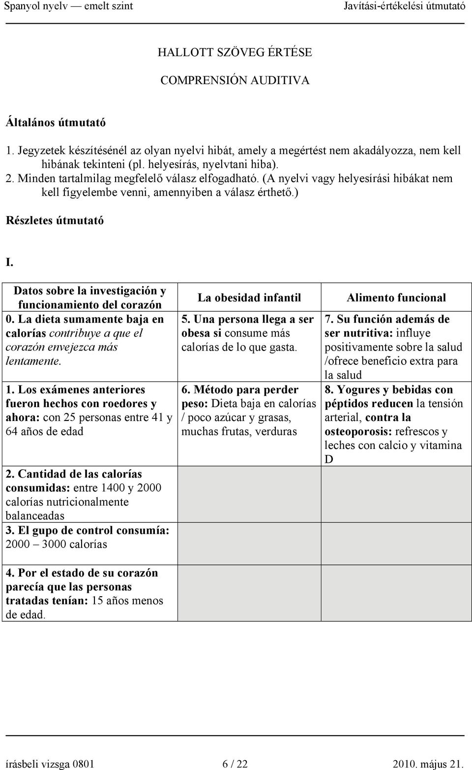 Datos sobre la investigación y funcionamiento del corazón 0. La dieta sumamente baja en calorías contribuye a que el corazón envejezca más lentamente. 1.