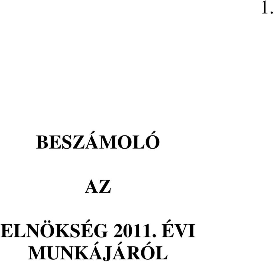 AZ ELNÖKSÉG