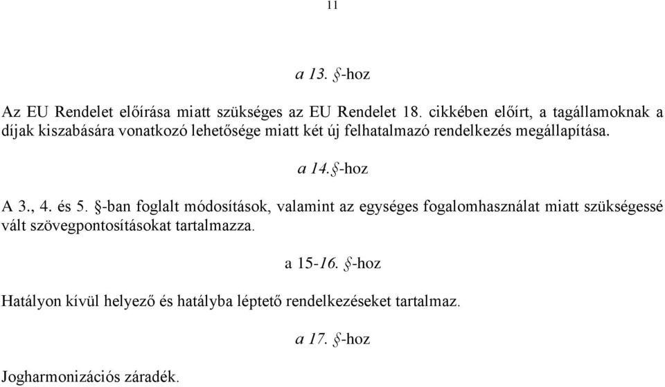 megállapítása. a 14. -hoz A 3., 4. és 5.