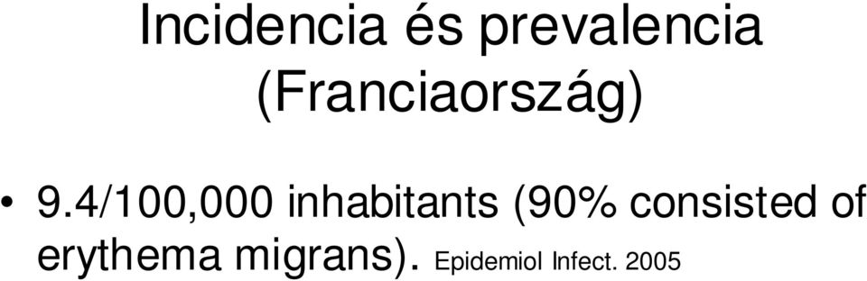 4/100,000 inhabitants (90%
