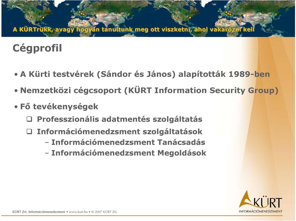 tevékenységek Professzionális adatmentés szolgáltatás